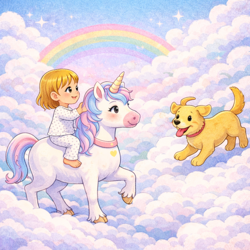 Ilustración temporal de Odaia saludando a un perro