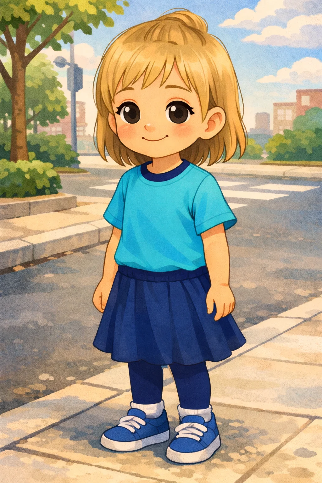 Odaia camina por la calle